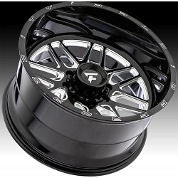 Fittipaldi Offroad Forged FTF18 Gloss Black Milled Custom Truck Wheels 2